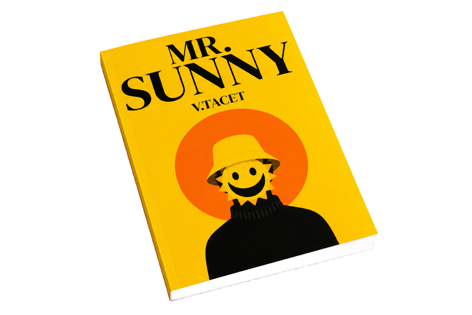 Mr. Sunny as a complete physical paperback, lying flat with cover, spine and page block visible